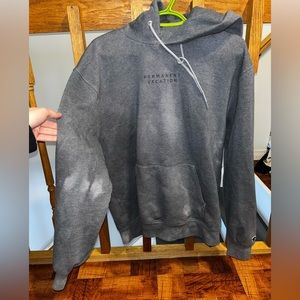 Permanent Vacation Brand tie dye hoodie